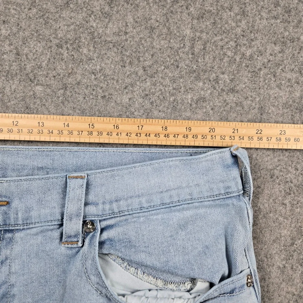 True Religion Rocco Jeans Mens 40 Light Blue Relaxed Skinny Denim Streetwear